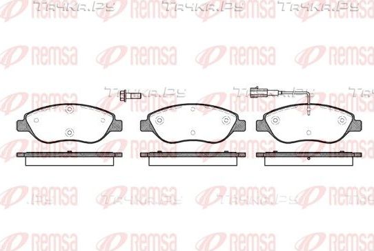 Тормозные колодки Remsa. Артикул 0860.01
