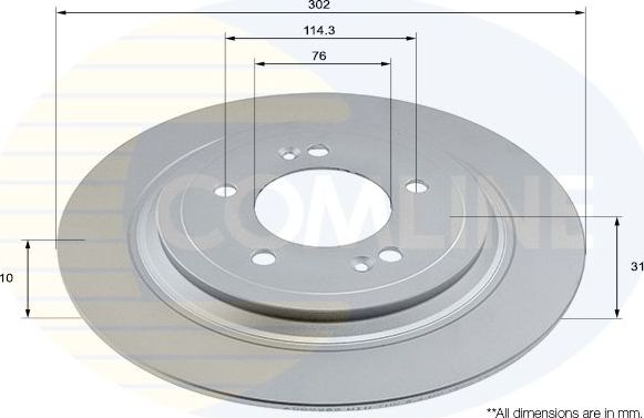Тормозной диск Comline Comline. Артикул ADC2983