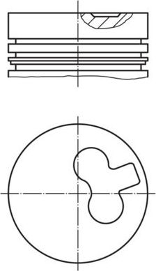 Поршень Mahle для Opel Ascona C 1982-1988. Артикул 011 54 01