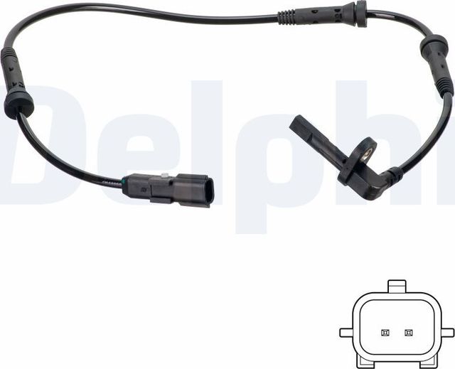 Датчик ABS Delphi для Renault Dokker 2013-2026. Артикул SS20750