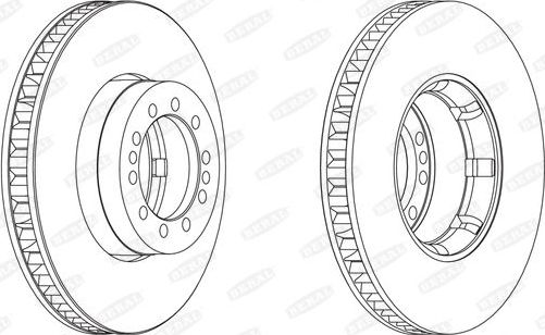 Тормозной диск BERAL для Renault Midlum 2000-2013. Артикул BCR242A