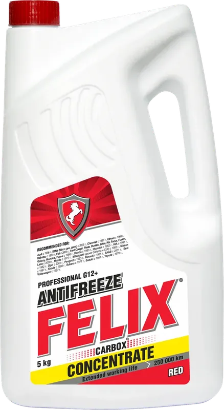 Конц. антифриза FELIX CARBOX G12+ красный в п/э кан.5кг Felix. Артикул 430206041