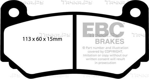 Тормозные колодки EBC Brakes. Артикул DP21377