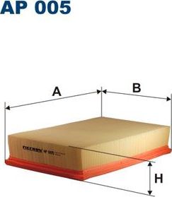 Воздушный фильтр Filtron для Audi 90 II (B3) 1988-1991. Артикул AP 005