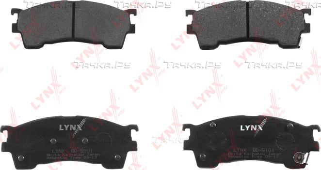 Тормозные колодки LYNXauto передние для Mazda Premacy I (CP) 1999-2005. Артикул BD-5101