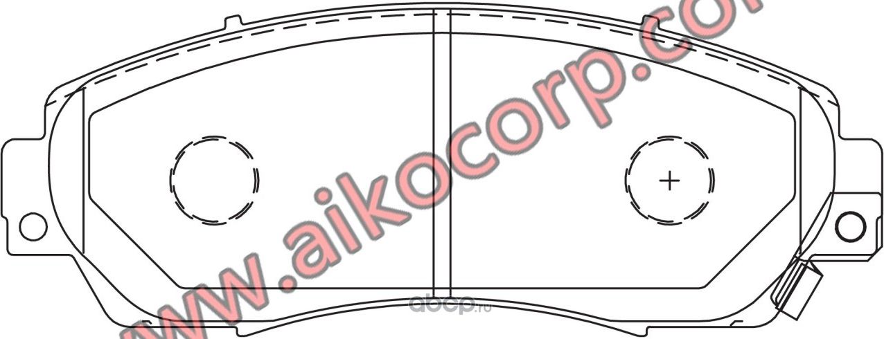Колодки HONDA CR-V (2006-) передние (Aiko). Артикул PF8802