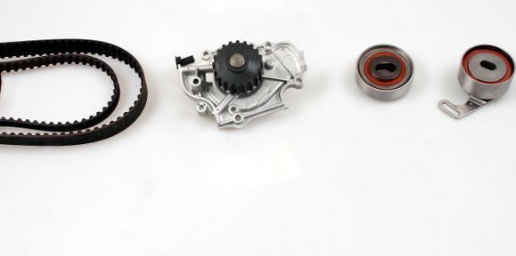 Помпа (водяной насос) с комплектом ремня ГРМ Hepu. Артикул PK07791