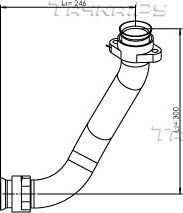 Глушитель Dinex. Артикул 53175