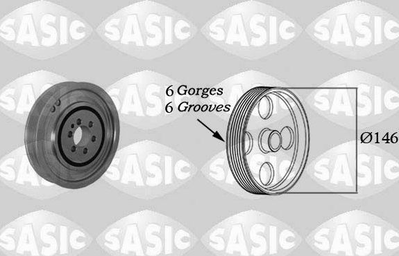 Шкив коленвала Sasic для Fiat Marea 1996-2003. Артикул 2156041