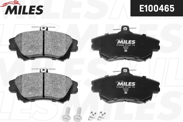Тормозные колодки Miles (Semi-Metallic) передние для Smart Forfour I (W454) 2005-2006. Артикул E100465