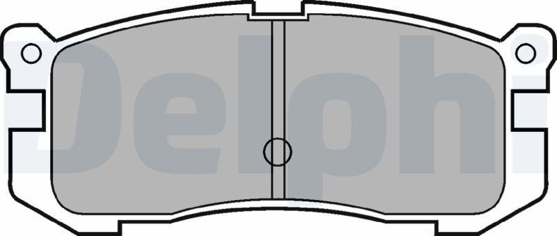 Тормозные колодки Delphi (Low-Metallic). Артикул LP624