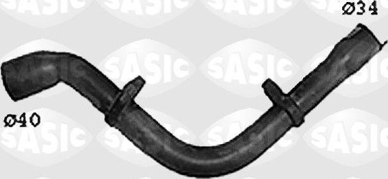 Патрубок радиатора (системы охлаждения) Sasic правый верхний для Peugeot Partner I 1997-2002. Артикул SWH0438