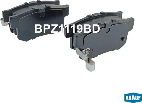 Колодки тормозные дисковые Krauf. Артикул BPZ1119BD