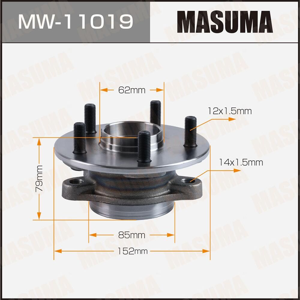 Ступичный узел (Masuma). Артикул MW11019