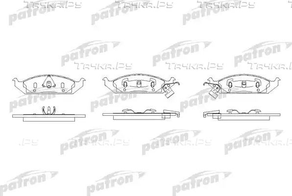 Тормозные колодки Patron передние для Chrysler Cirrus 1994-2000. Артикул PBP1254