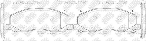 Тормозные колодки NiBK. Артикул PN34001