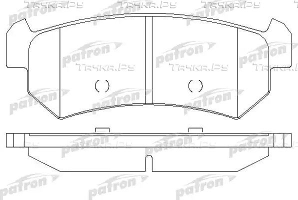 Тормозные колодки Patron задние для Daewoo Nubira I 2003-2000. Артикул PBP1889