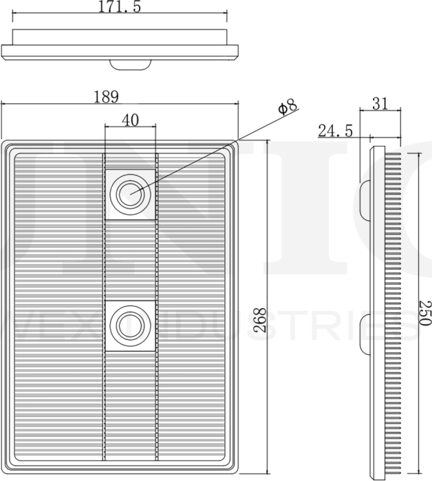 Фильтр воздушный (Unio). Артикул FLT-10205