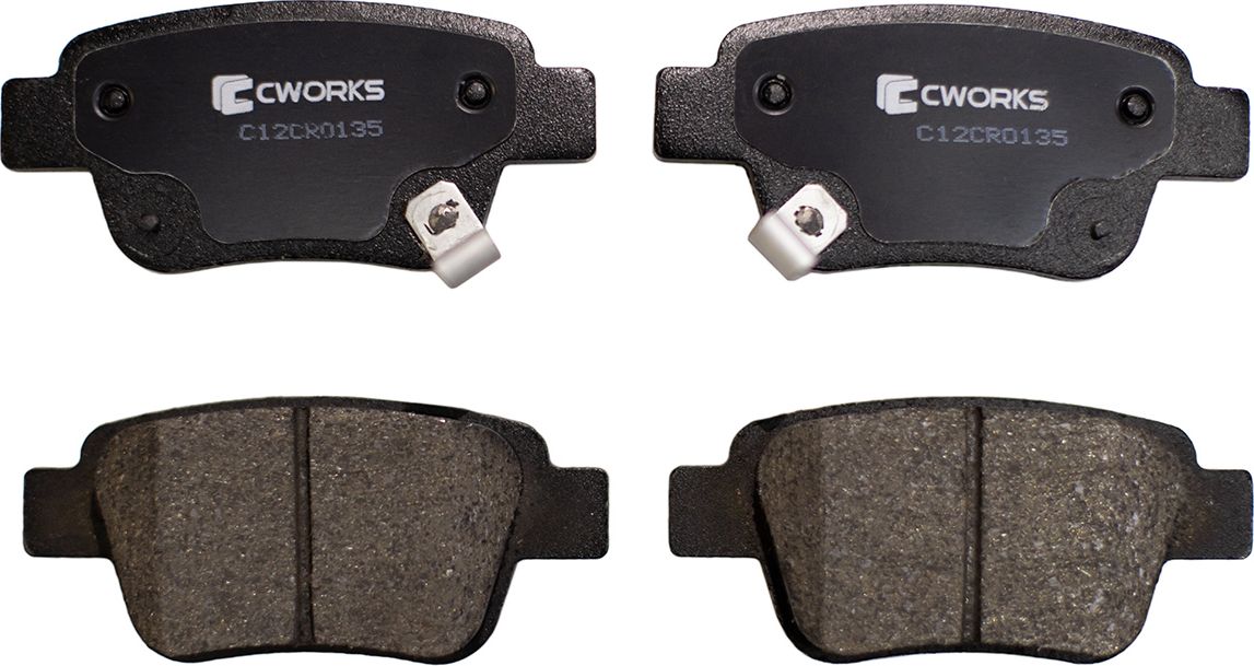 Колодки тормозные задние (Low Metallic) (Cworks). Артикул C12CR0135