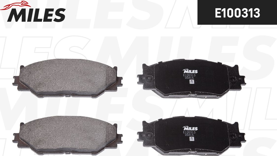 Тормозные колодки Miles (Semi-Metallic). Артикул E100313