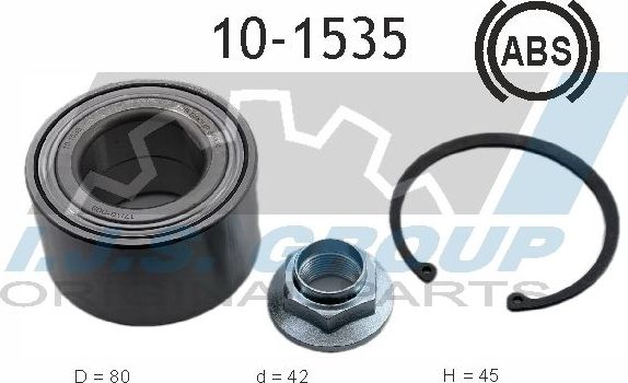 Ступичный подшипник (комплект) IJS Group. Артикул 10-1535