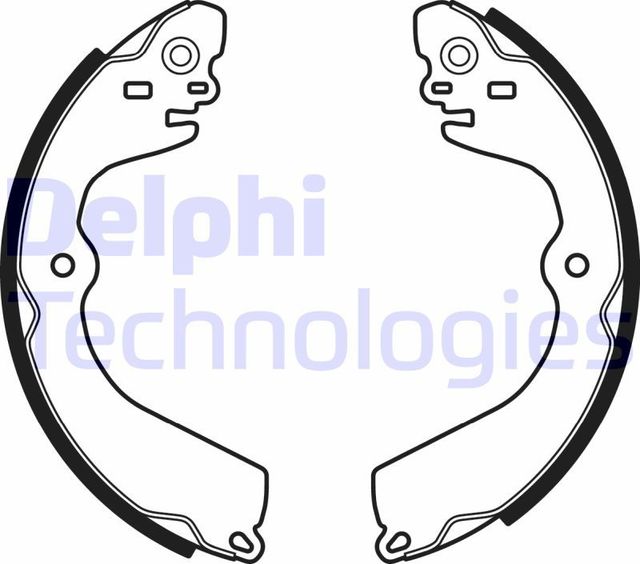 Тормозные колодки Delphi задние для Nissan NV200 2010-2026. Артикул LS2049