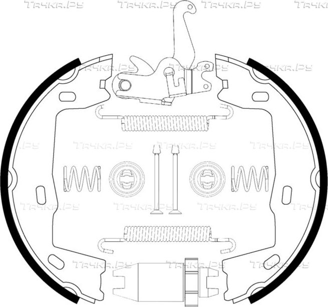 Тормозные колодки (стояночная тормозная система) Bosch задние для Opel Astra F 1991-1998. Артикул 0 204 113 824