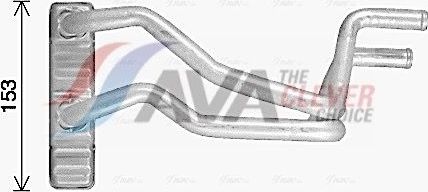 Радиатор отопителя (печки) AVA для Mitsubishi ASX I 2010-2012. Артикул MT6287