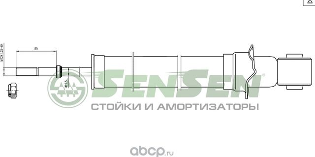 АМОРТИЗАТОР TOYOTA AVENSIS 04/03- ЗАД.ГАЗ. (Sensen). Артикул 32130121