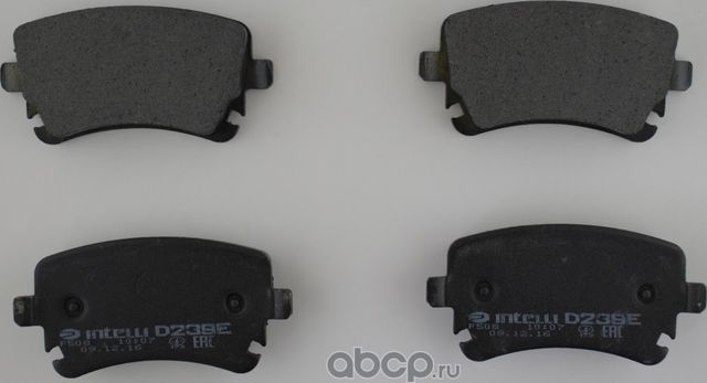 Колодки дискового тормоза задние для автомобилей (Intelli). Артикул D239E