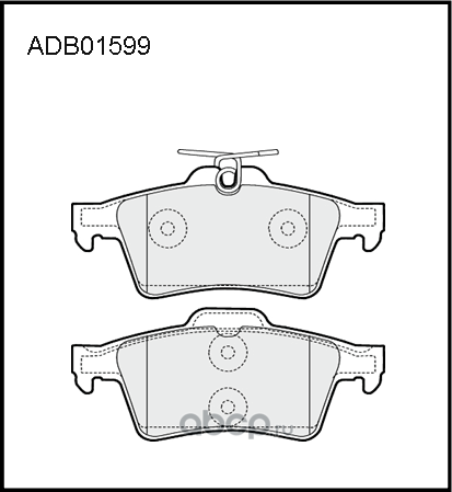 Колодки тормозные (Allied Nippon). Артикул ADB01599HD