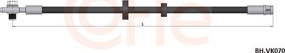 Тормозной шланг Cofle. Артикул 92.BH.VK070