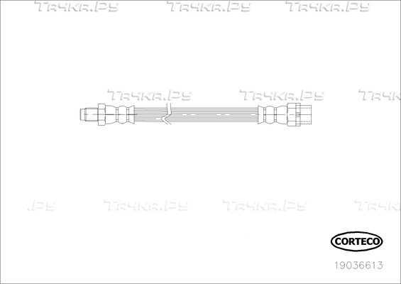 Тормозной шланг Corteco задний наружный для BMW 1 III (F40) 2011-2026. Артикул 19036613