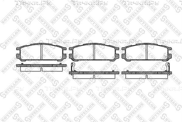 Тормозные колодки Stellox. Артикул 353 002-SX