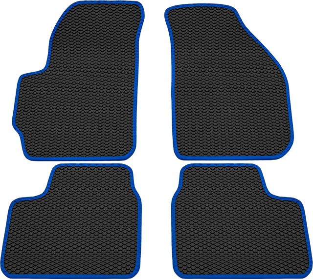 Коврики Rezkon EVA для салона Daewoo Matiz 1998-2015 Синий кант. Артикул 9014010103