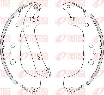 Тормозные колодки Remsa задние для Ford Focus II 2004-2012. Артикул 4206.01