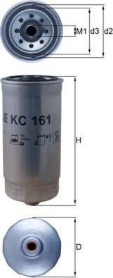 Топливный фильтр Mahle. Артикул KC 161