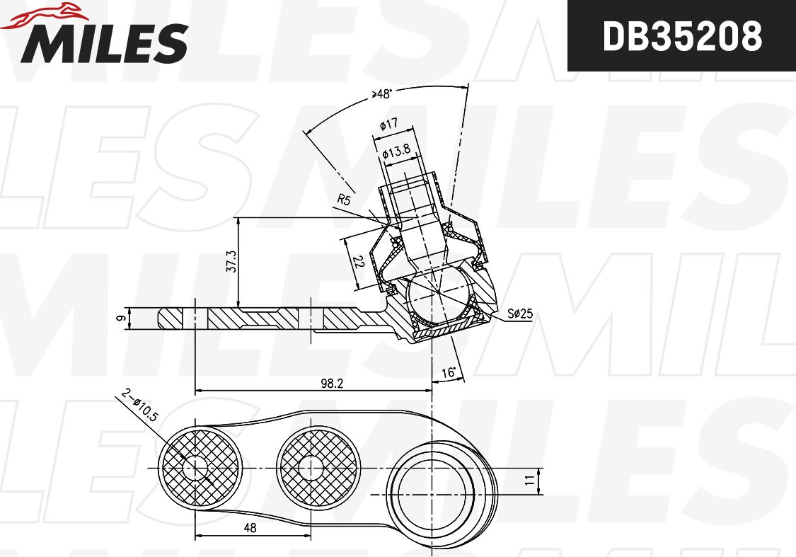 Шаровая опора Miles. Артикул DB35208