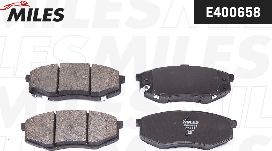 Тормозные колодки Miles (Low-Metallic). Артикул E400658