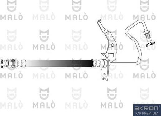 Тормозной шланг Malò. Артикул 80580