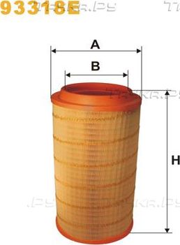 Воздушный фильтр WIX Filters. Артикул 93318E