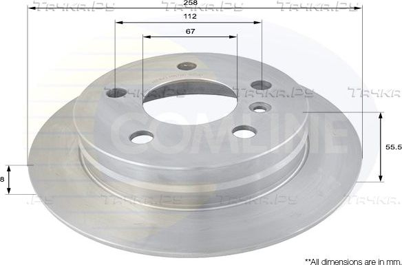 Тормозной диск Comline COATED. Артикул ADC1643