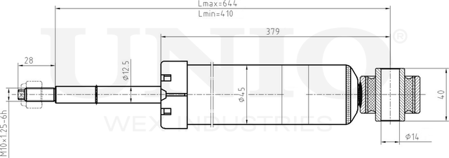 Амортизатор подвески (Unio). Артикул SAB-10737