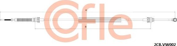 Трос переключения передач КПП Cofle. Артикул 92.2CB.VK002