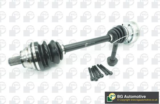 Полуось (привод в сборе, приводной вал) BGA передняя левая для SEAT Leon III 2013-2026. Артикул DS9657L