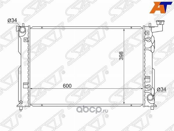 РАДИАТОР TOYOTA PREMIOALLIONCALDINAOPAISISWIS (SAT). Артикул SGTY0002240