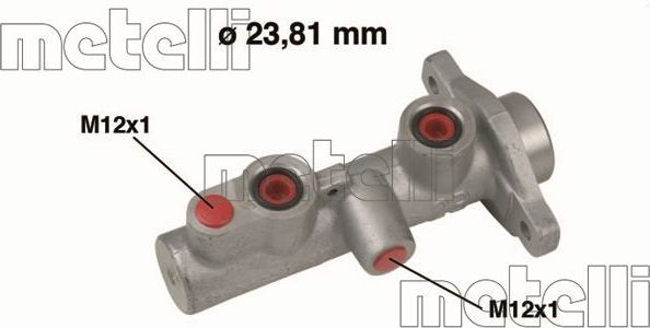 Тормозной цилиндр главный Metelli (алюминий) для Nissan Almera Tino I 2000-2006. Артикул 05-0651