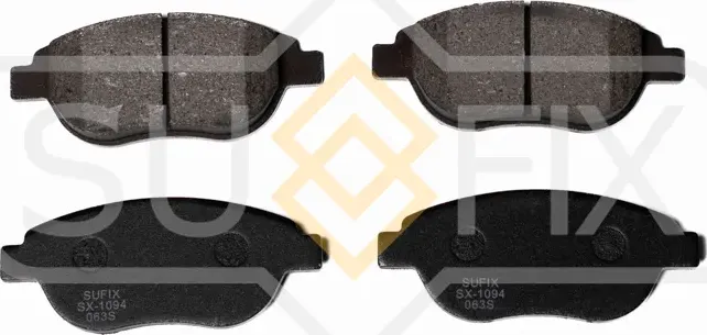 Колодки дисковые тормозные передние правые/левые CITROEN C4 Coupe (LA) 2004-2011 (Sufix). Артикул SX1094