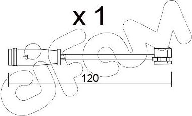 Датчик износа тормозных колодок  Metelli. Артикул SU.398