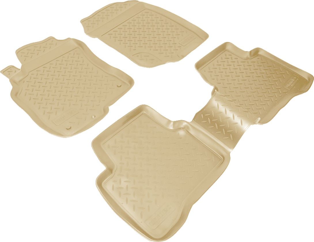 Коврики Норпласт для салона Nissan X-Trail T30 2001-2007. БЕЖЕВЫЕ. Артикул NPL-Po-61-80-B